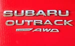 2010-2014 Subaru Outback Awd Rear Trunk Emblem Letters Set / YEAR:2012. Fixed Price $29.88.