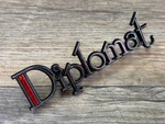 1977 78 79 Dodge Diplomat Nos Mopar Rh Front Fender Script Emblem 4017526. Fixed Price $55.00.