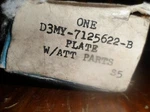 Nos Ford D3MY7125622B Exterior Park Badge Name Plate Fits 73 Mercury Colony. Fixed Price $25.00.