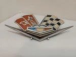 1962-1963 Corvette Impala Front Fender Crossed Flags Emblem P-3792000 Oem. Fixed Price $24.99.