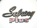 1971 1972 Plymouth Satellite Sebring Plus Emblem Oem #3612863. Fixed Price $69.98.