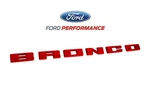2021-2026 Bronco Ford Performance M-1447-BRD Red Grille Emblem Letter Overlays. Fixed Price $94.95.