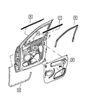 Genuine Mopar Front Door Glass Seal Right 55394052AL. Fixed Price $170.49.