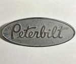 Peterbilt Emblem Factory Plate 20-16498 Chrome-pins Intact-nice Condition. Fixed Price $44.99.