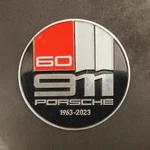 Vintage Style Porsche 911 Badge 60TH Anniversary Handmade Emblem. Fixed Price $48.00.