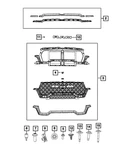 Genuine Mopar Grille Nameplate 68577537AB. Fixed Price $17.33.