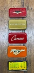 5 Diecast Emblems Racing Champions 1990'S Plymouth Camaro Mustang Ford Fairlane. Fixed Price $20.00.