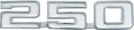 1969 Camaro 1968-72 Chevy Ii Nova; "250" Front Fender Emblem; Pair. Fixed Price $73.99.