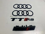 Audi Ttrs Rings Front Rear Type Designation Black. Fixed Price $294.00.