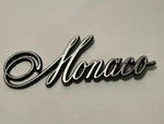 Dodge Monaco Car Emblem Vehicle Script Badge 3749810 Vintage 1970'S. Fixed Price $24.95.