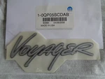 Oem 2000 Chrysler Voyager Tailgate Emblem Decal Nos Genuine Mopar 0QP05SCDAB New. Fixed Price $14.99.