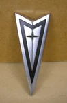 1965 1966 Pontiac Fullsize P8 Except Wagon Trunk Arrowhead Emblem, C4486357R. Fixed Price $50.00.