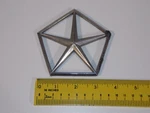 Vtg Chrysler 4" Pentastar Car Vehicle Chrome Emblem Badge Logo 4238524. Fixed Price $35.00.
