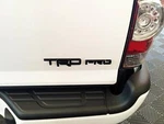 Oem Toyota Tacoma Trd Pro Flat Black Painted Metal Emblems Set Fits 2017-2021. Fixed Price $56.13.