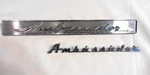 1963 Amc Rambler Ambassador # 3482790 Front Grille Rear Trunk Emblem Oem +1. Fixed Price $38.00.