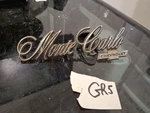 Vintage 1971 72 73 Chevy Monte Carlo Trunk Lid Emblem Oem Gm 9875087. Fixed Price $24.75.
