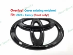 Overlay Gloss Black Front Grille Toyota Logo Emblem Fit 2025+ Camry. Fixed Price $28.77.