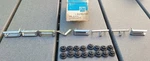1961 1962 Corvette Nose Emblem Letter Set W/fasteners 3782700 Gm. Fixed Price $125.00.