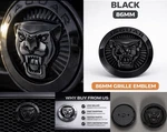 Jaguar Black Growler Grille Emblem Badge 86MM Front Logo Xf Xj F-type F-pace. Fixed Price $39.96.