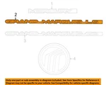 Ford Oem 06-11 Grand Marquis Trunk Lid Exterior Trim-nameplate 4W3Z5442528BA. Fixed Price $44.38.