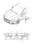 Genuine Audi A5 S5 Cabriolet Coupe Sportback Sp. Trim Left 8W6853601GT94. Fixed Price $82.64.