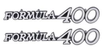 Reproduction Formula 400 Front Fender Emblem Set 1970-1971 Pontiac Firebird. Fixed Price $79.98.