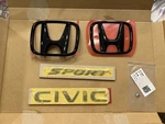 2022-2026 Genuine Honda Civic Hatchback Blackout Emblem Kit 08F20-T47-100A. Fixed Price $115.00.