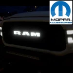 Mopar Black W/ White Led Illuminated Grille Letters For 19-24 Ram 1500 2500 3500. Fixed Price $249.99.
