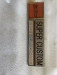 1973 1974 Gmc Fender Emblems Super Custom Hundred 1500 Ornaments Trim Molding. Fixed Price $45.00.
