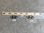 Genuine Oem Matte Black Emblem Badge 3PC Set For 2024-2025 Hyundai Santafe. Fixed Price $159.99.