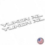 2X Gmc Yukon Xl Liftgate Door Letter Nameplate Emblem Suv Hd Badge Sport Chrome. Fixed Price $24.99.