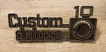 1975 1976 1977 1978 1979-1980 Chevy Custom Deluxe 10 Fender Emblems 349682-1 Oem. Fixed Price $24.60.