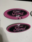 Custom Ford F150 2021-2023 Front And Back Replacement Emblem Pink. Fixed Price $175.00.