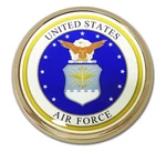 Air Force 3.5" Military Medallion Emblem. Fixed Price $39.99.