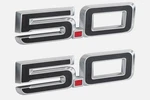 2024-2026 Mustang Gt Oem PR3Z-16228-A 5.0 Silver 5.5" Fender Side Emblems Pair. Fixed Price $75.00.