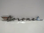 Vintage Dodge Coronet Emblem Name Chrome Badge Script Metal Pins 1902682. Fixed Price $94.00.