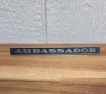 Amc Oem Ambassador Vintage 7 3/4 Emblem Badge Logo Nameplate Insignia 3616142. Fixed Price $14.99.