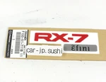 Mazda Genuine RX7 RX-7 FD3S Enfini Rear Red Emblem Ornament Badge F100-51-711B. Fixed Price $73.49.