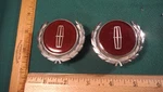 CH20 Lincoln Continental Roof Emblems Vintage 1984-7 #E45B5428032 Wreath & Star. Fixed Price $49.99.
