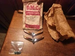 Nos 1960 Ford Fairlane 500 Quarter Panel Emblems C0AB-64291A52-A. Fixed Price $50.00.