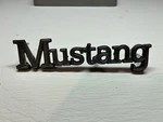 Ford Mustang Car Badge Emblem Nameplate 1975-1977 Part D5ZB6042550AA. Fixed Price $10.00.