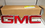 Genuine Gm Front Grille Emblem Red & Chrome Sierra Yukon Savanna 22881265. Fixed Price $135.00.