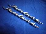 **pair** 1959 Ford Fairlane Fender Emblem Fomoco. Fixed Price $145.00.