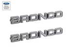 1982-1986 Ford Bronco Classic Style Chrome 7.75" Fender Emblems Pair. Fixed Price $79.95.