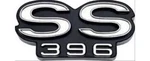 Oer 3942781 Grille Emblem Stock Style Black/white Ss 396 Chevy Chevelle 1969 Ea. Fixed Price $54.95.