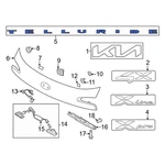 Kia 86310S9600 Rear Hatch Emblem. Fixed Price $72.55.