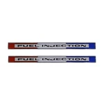1965 Corvette Front Fender Fuel Injection Emblems, Pair. Fixed Price $57.85.