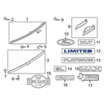 Ford KL1Z7842528AA Rear Hatch Emblem. Fixed Price $45.83.