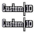 Oer Front Fender "custom 10" Emblem Set For 1973-1976 Chevy Pickup Trucks. Fixed Price $119.98.