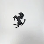 Ferrari Prancing Horse Gloss Black Badge Copper Emblem 7*4.8CM(FIT Many). Fixed Price $50.00.